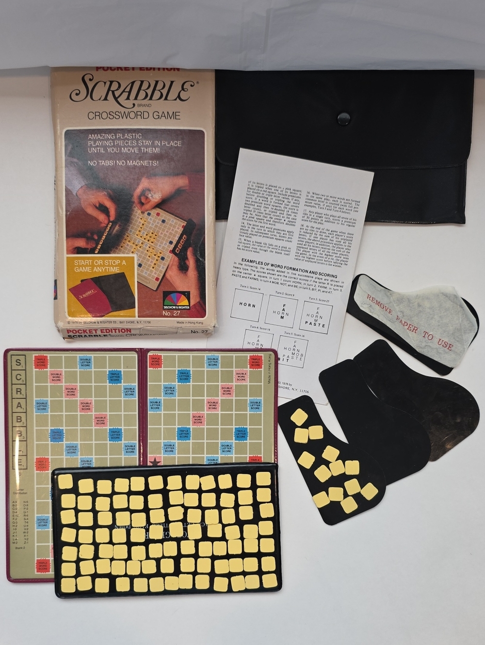 Vintage 1978 Scrabble Pocket Edition Travel Game